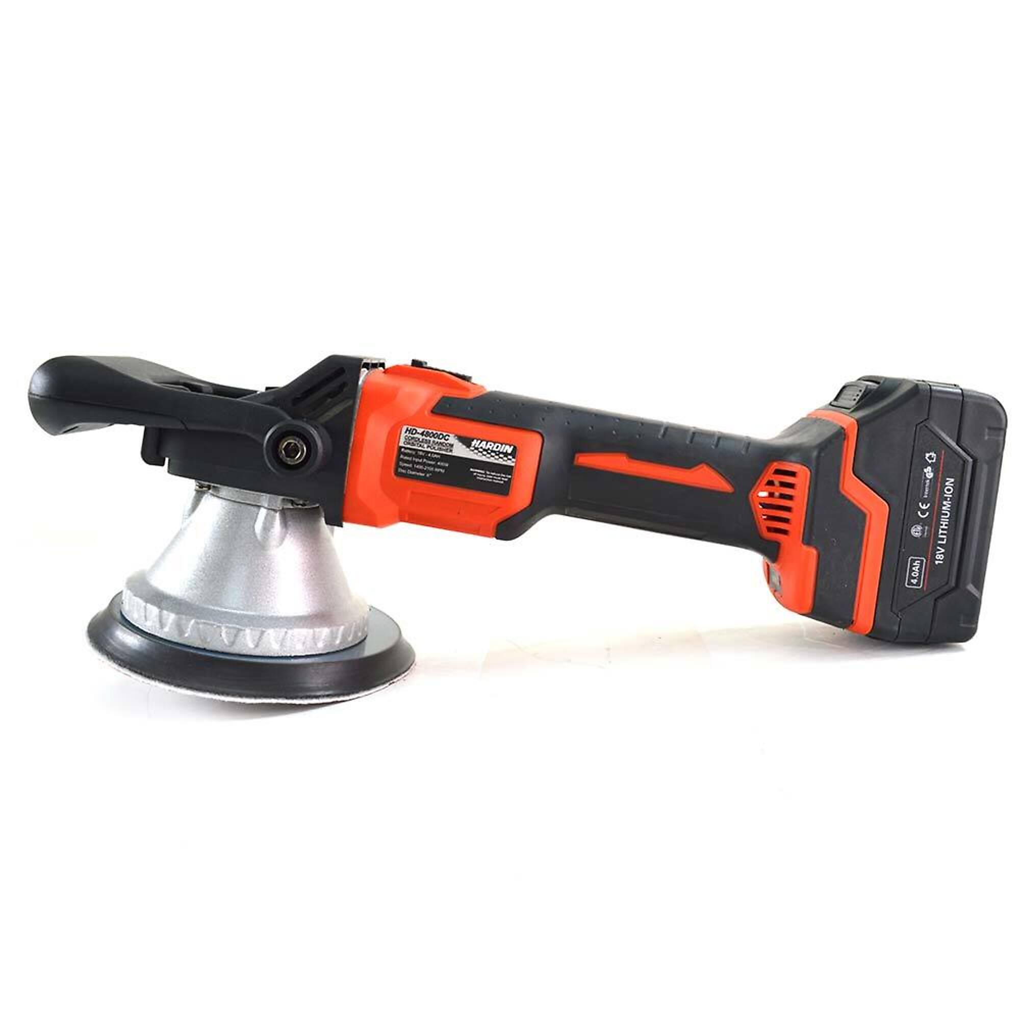 Hardin HD-4800-DC 18V 4.0Ah Lithium-Ion Cordless Random Orbital Polisher / Sander